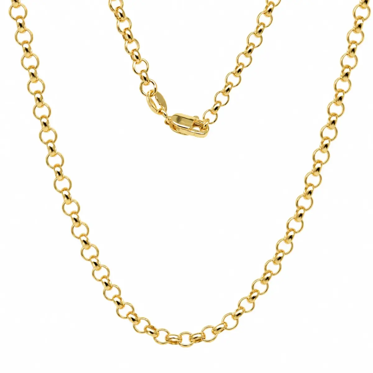 9ct Yellow Gold Hollow Belcher Chain – Made in Italy - 9KBELY040