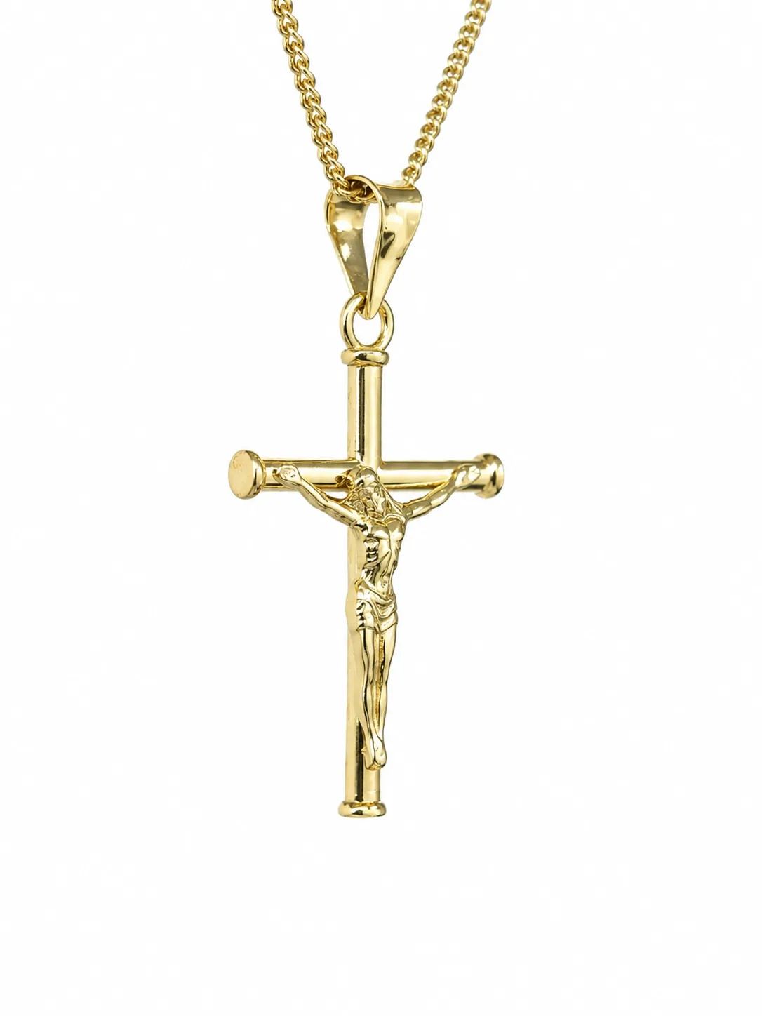 9ct Yellow Gold Italian Made Fancy Crucifix Pendant – 26.1mm - 9Y5P0326