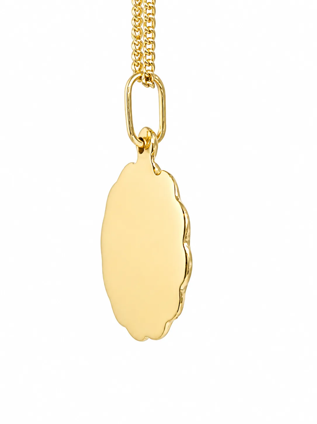 9ct Yellow Gold Madonna Religious Pendant 16.75mm - GR0011