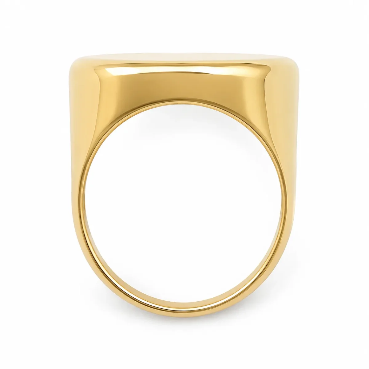 9ct Yellow Gold Samoan Crest Coin Signet Ring – Solid Gold Coin Insert – 15.50g