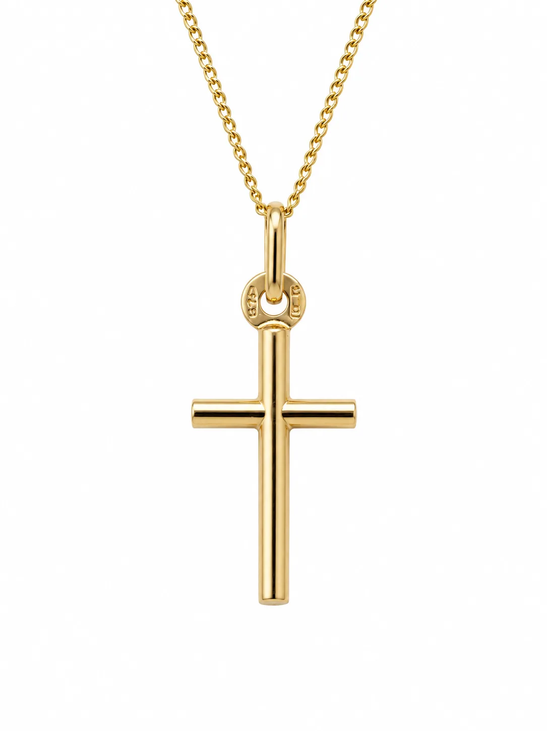 9ct Yellow Gold Solid Cross Pendant – Made in Italy - GR0002