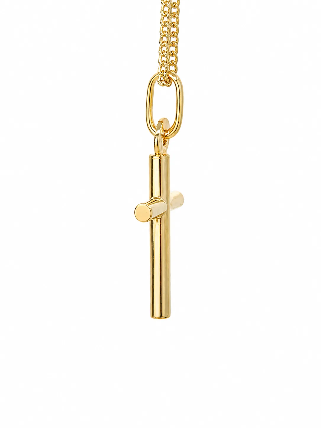 9ct Yellow Gold Solid Cross Pendant – Made in Italy - GR0002