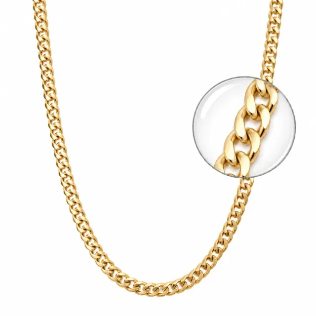 9ct Yellow Gold Solid Cuban Link Chain – 60cm | 26g | 4.15mm - 5MC9Y03560