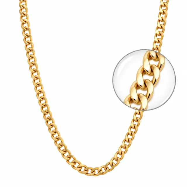 9ct Yellow Gold Solid Cuban Link Chain – 60cm | 41g | 5.15mm - 5MC9Y03660