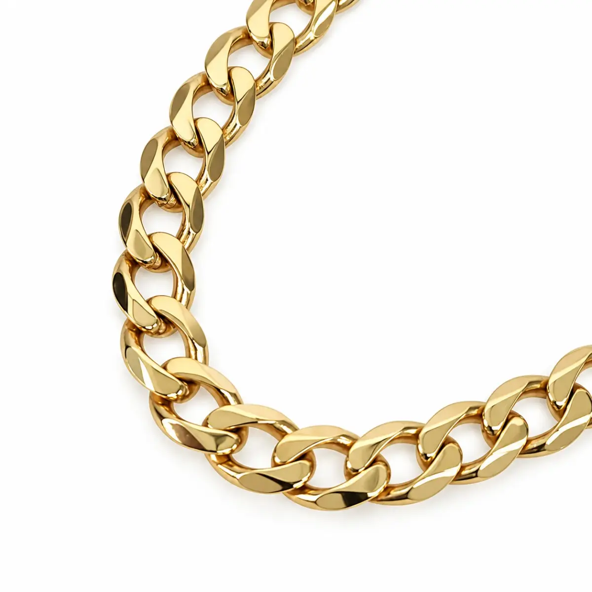 9ct Yellow Gold Solid Curb Link Bracelet – 21cm | 9.90g | Made in New Zealand - 9CTCURB21CM