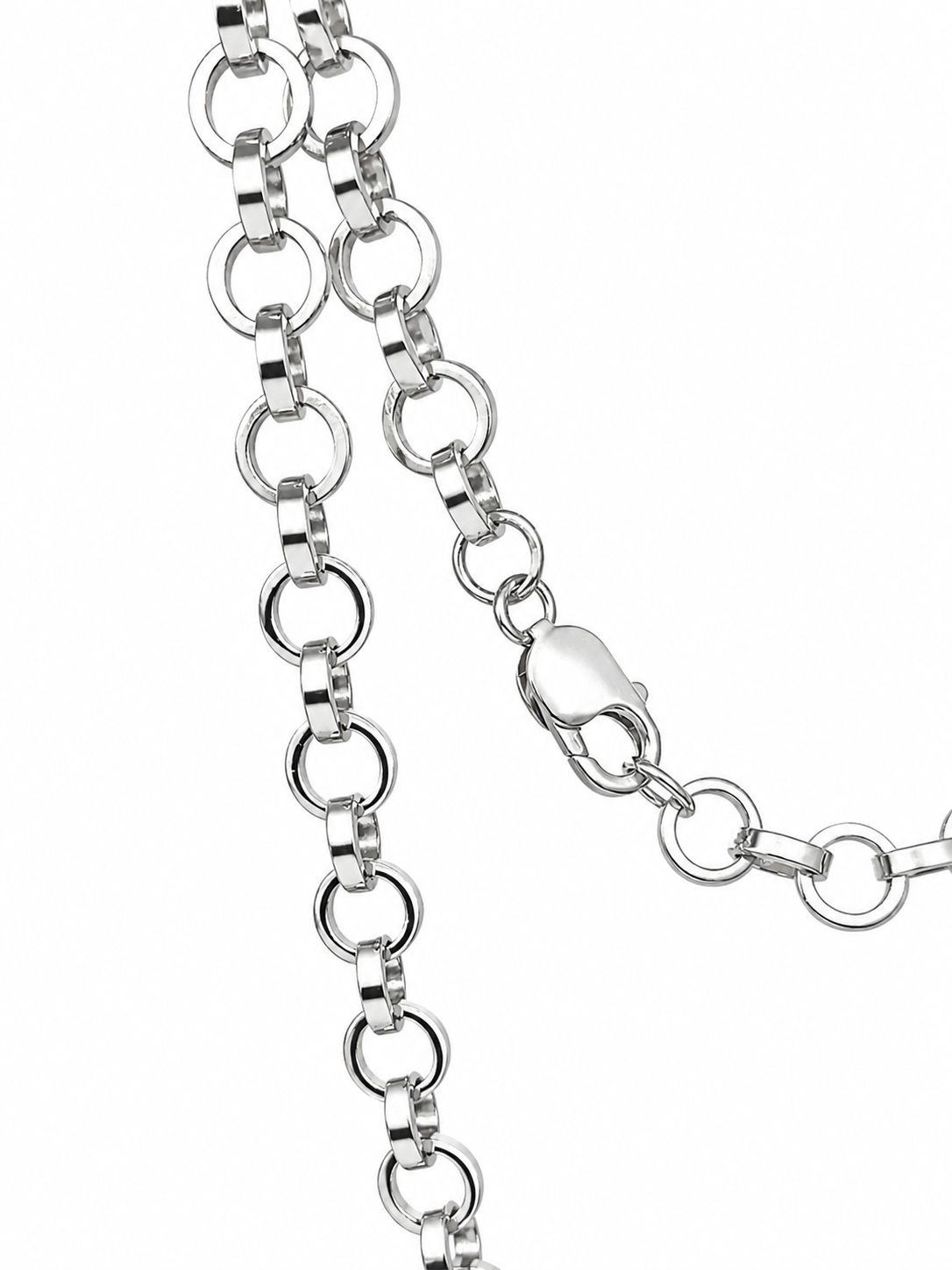 Sterling Silver Solid Square Round Link Chain – 9mm - CYBA222 Sterling Silver Chains Sterling Silver Solid Square Round Link Chain – 9mm - CYBA222 Sterling Silver Chains