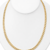 9ct Yellow Gold Solid Concave Curb Link Chain – 55cm | 30g | Made in New Zealand