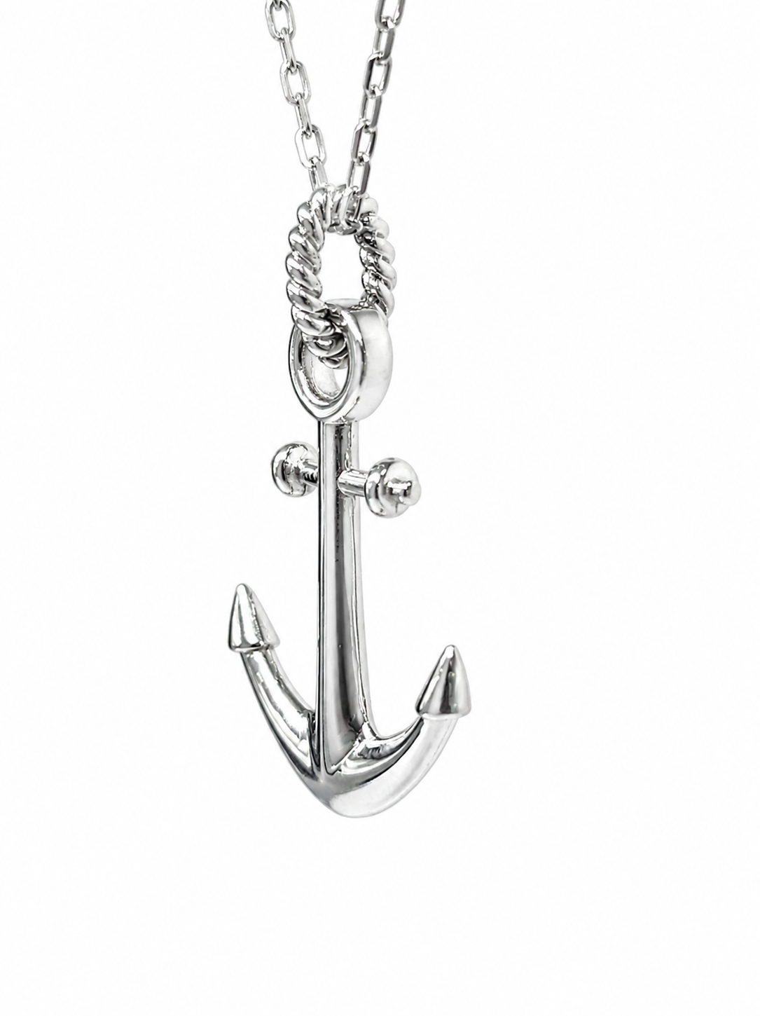 Sterling Silver Solid Anchor Pendant – NZ Made with Complimentary 55cm Chain Sterling Silver Chains Sterling Silver Solid Anchor Pendant – NZ Made with Complimentary 55cm Chain Sterling Silver Chains