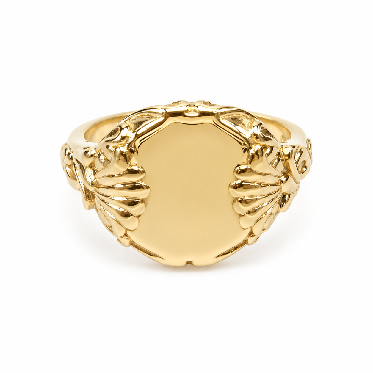 9ct Yellow Gold Fancy Round Signet Ring – Solid NZ Made – 7.50g - 9R0134 Sterling Silver Chains 9ct Yellow Gold Fancy Round Signet Ring – Solid NZ Made – 7.50g - 9R0134 Sterling Silver Chains
