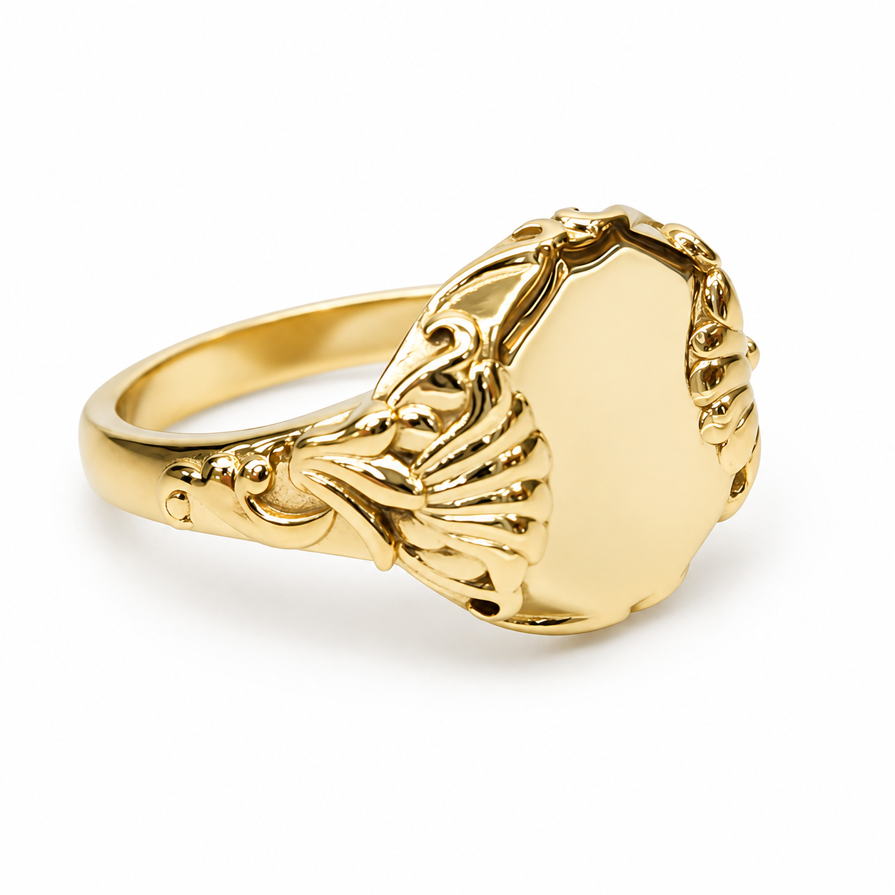 9ct Yellow Gold Fancy Round Signet Ring – Solid NZ Made – 7.50g - 9R0134 Sterling Silver Chains 9ct Yellow Gold Fancy Round Signet Ring – Solid NZ Made – 7.50g - 9R0134 Sterling Silver Chains