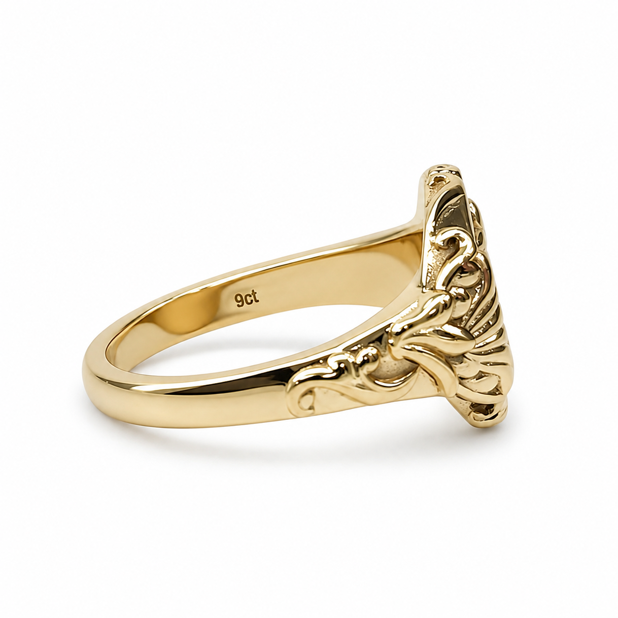 9ct Yellow Gold Fancy Round Signet Ring – Solid NZ Made – 7.50g - 9R0134 Sterling Silver Chains 9ct Yellow Gold Fancy Round Signet Ring – Solid NZ Made – 7.50g - 9R0134 Sterling Silver Chains