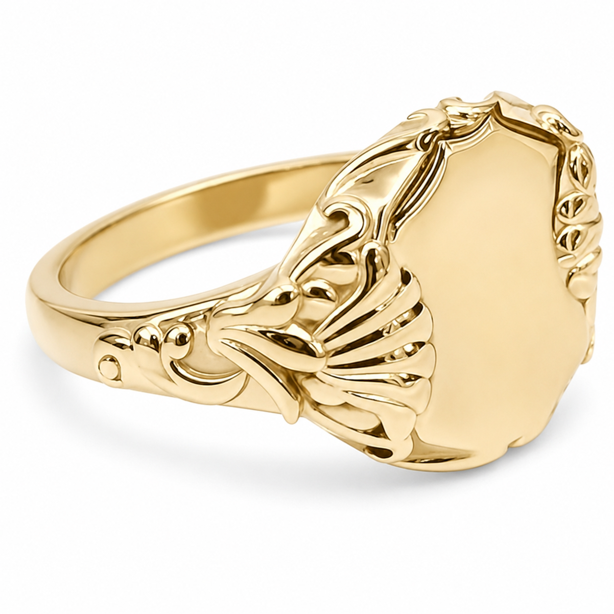 9ct Yellow Gold Fancy Round Signet Ring – Solid NZ Made – 7.50g - 9R0134 Sterling Silver Chains 9ct Yellow Gold Fancy Round Signet Ring – Solid NZ Made – 7.50g - 9R0134 Sterling Silver Chains