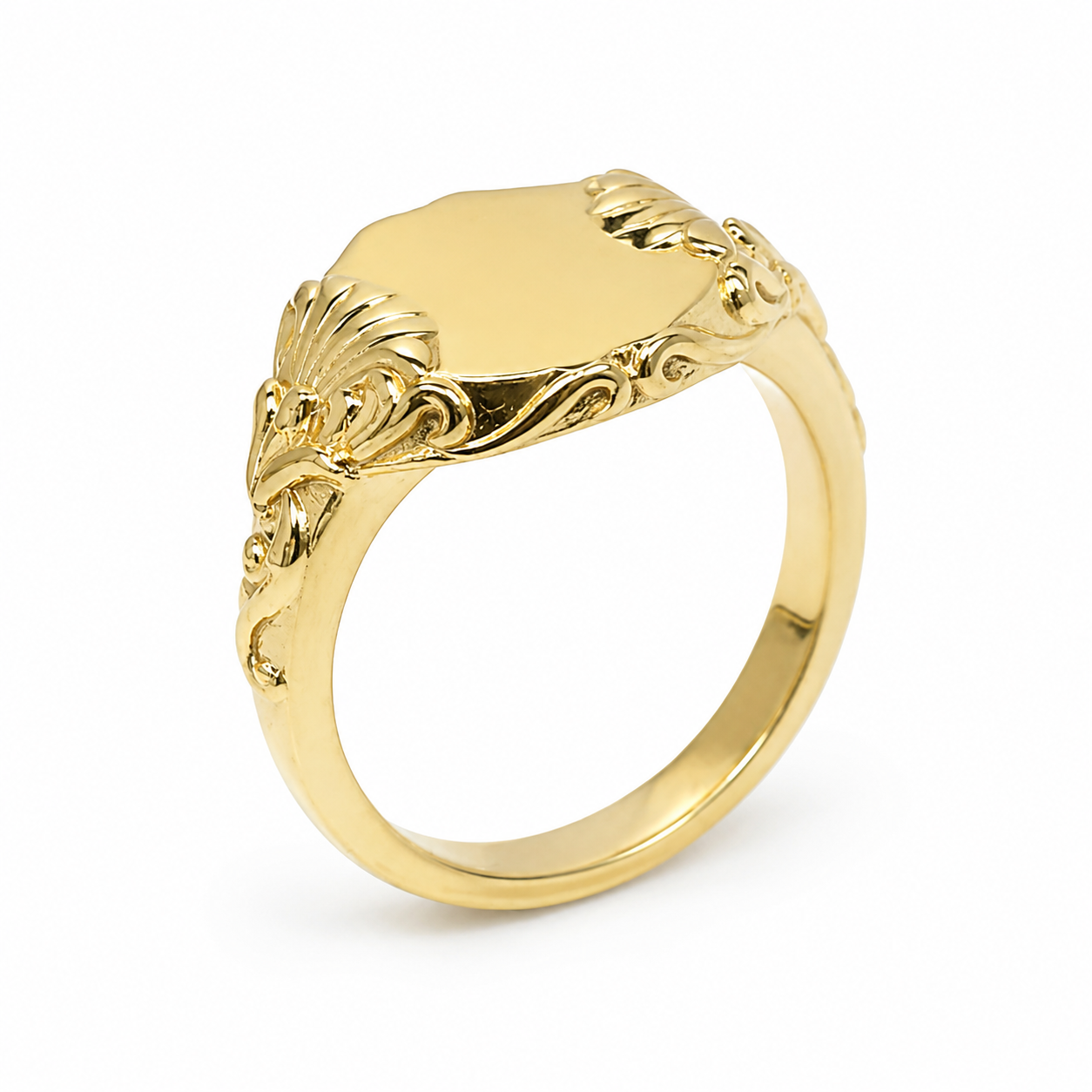 9ct Yellow Gold Fancy Round Signet Ring – Solid NZ Made – 7.50g - 9R0134 Sterling Silver Chains 9ct Yellow Gold Fancy Round Signet Ring – Solid NZ Made – 7.50g - 9R0134 Sterling Silver Chains