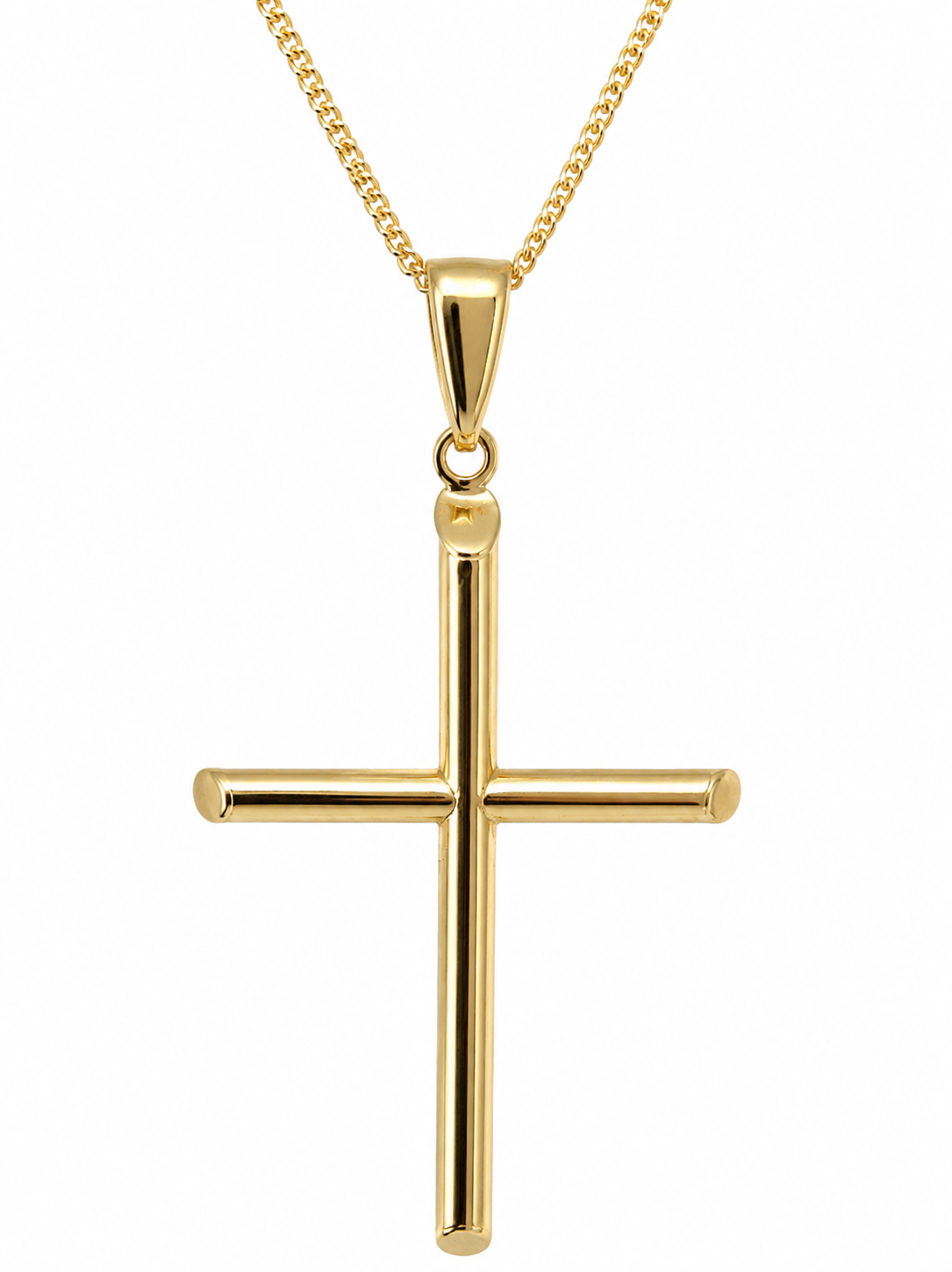 9ct Yellow Gold Italian Made Chiselled Edge Cross Pendant – 47mm - 9Y5P0012 Sterling Silver Chains 9ct Yellow Gold Italian Made Chiselled Edge Cross Pendant – 47mm - 9Y5P0012 Sterling Silver Chains