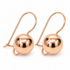 9ct Rose Gold 11mm Spinning Euroball Earrings