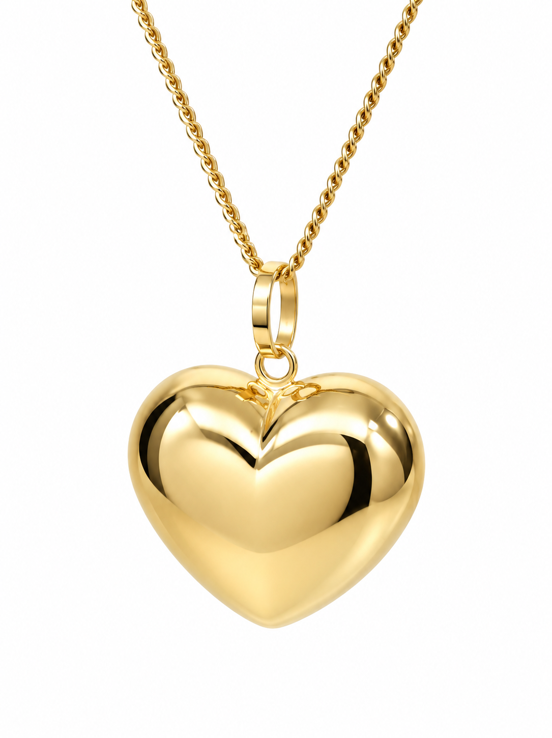 9ct Yellow Gold Italian Puff Heart Pendant – 20mm STERLING SILVER EARRINGS 9ct Yellow Gold Italian Puff Heart Pendant – 20mm STERLING SILVER EARRINGS