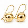 9ct Yellow Gold 11mm Spinning Euroball Earrings