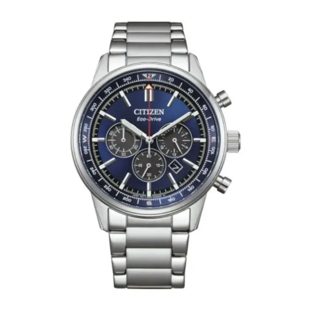 Citizen CA4720-52L Men's Eco-Drive Classic Chronograph Blue Dial Watch 42mm