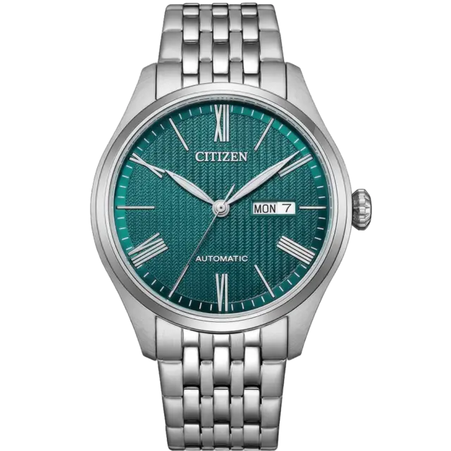 Citizen NH8410-59X Men's Automatic Teal Green Dial Watch 40mm