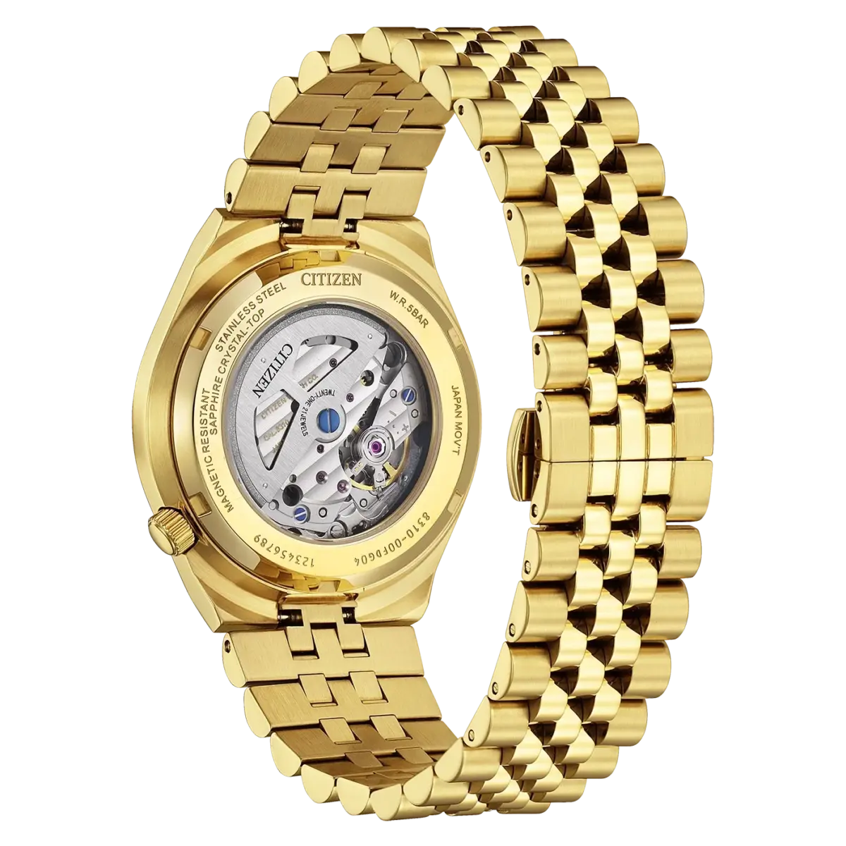 Citizen TSUYOSA 60 Automatic Men's Watch NK0022-50A – Gold Tone / Silver Dial