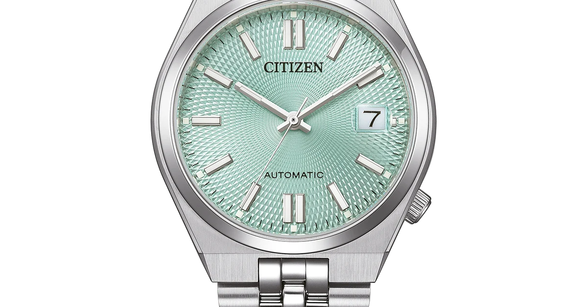 Citizen TSUYOSA 60 Automatic Unisex Watch – Green Dial 37mm NK0030-51X