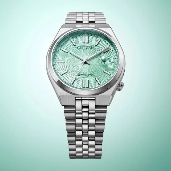 Citizen TSUYOSA 60 Automatic Unisex Watch – Green Dial 37mm NK0030-51X
