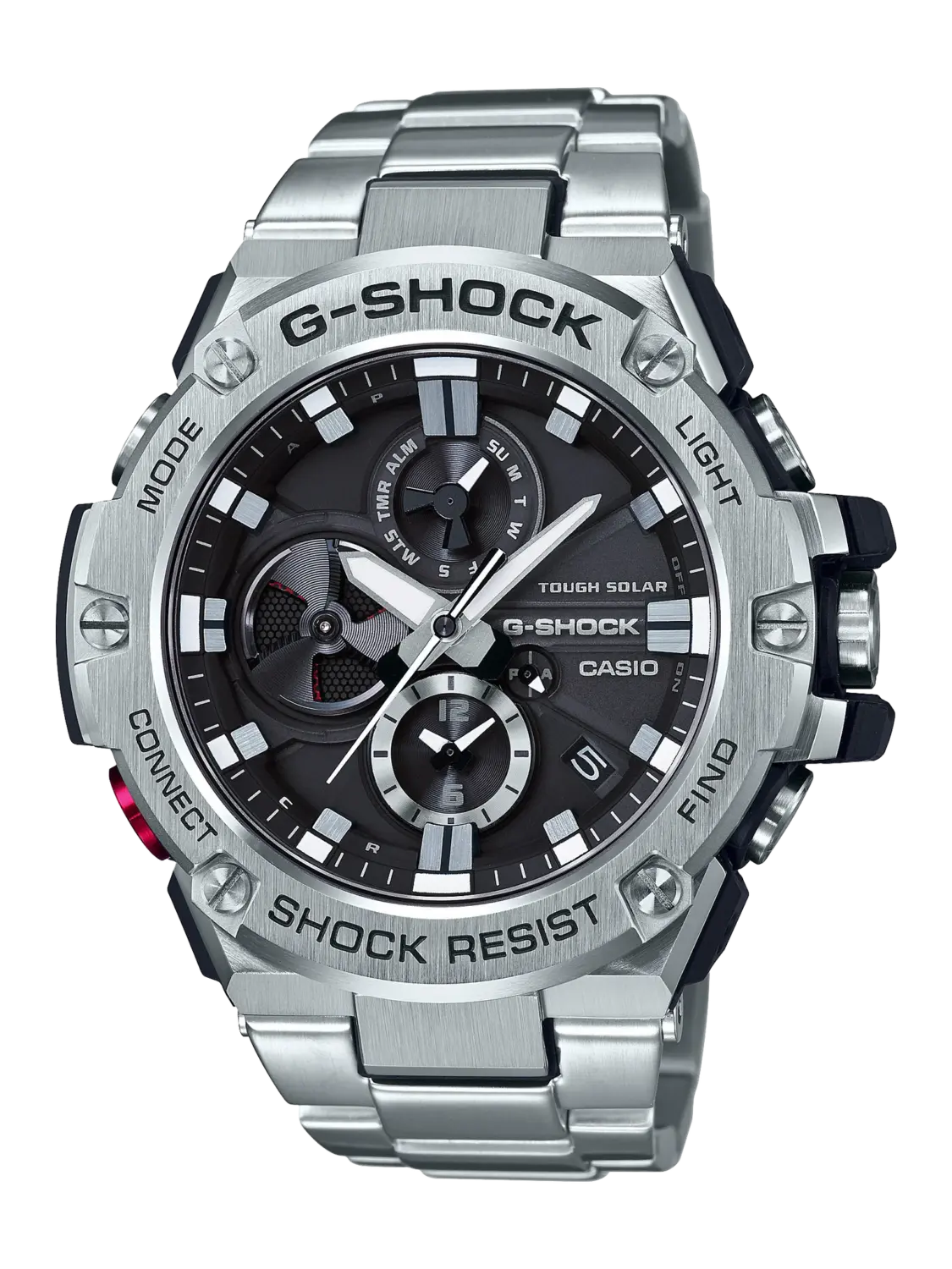 G-SHOCK G-STEEL GSTB100D-1A Tough Solar Bluetooth Stainless Steel Men's Watch