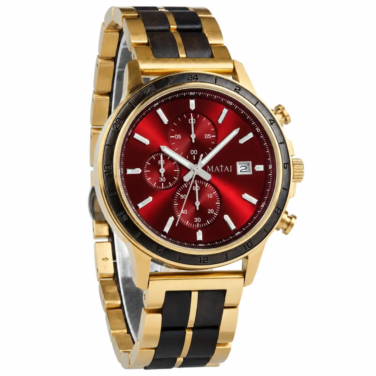 MATAI | EXODUS Timepiece | Gold Crimson