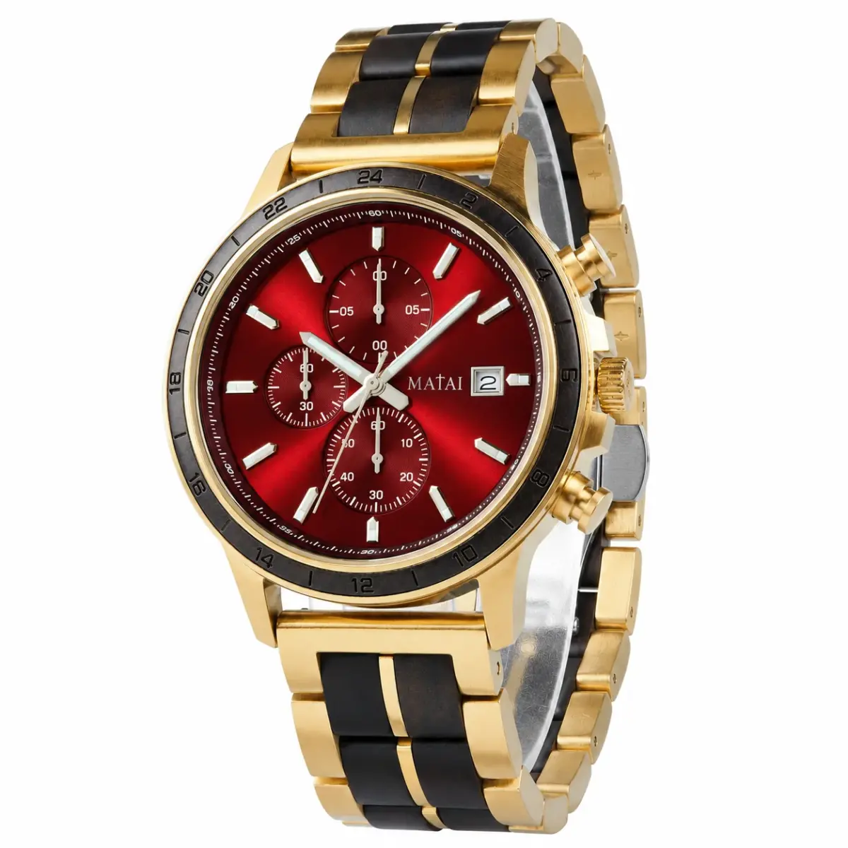MATAI | EXODUS Timepiece | Gold Crimson