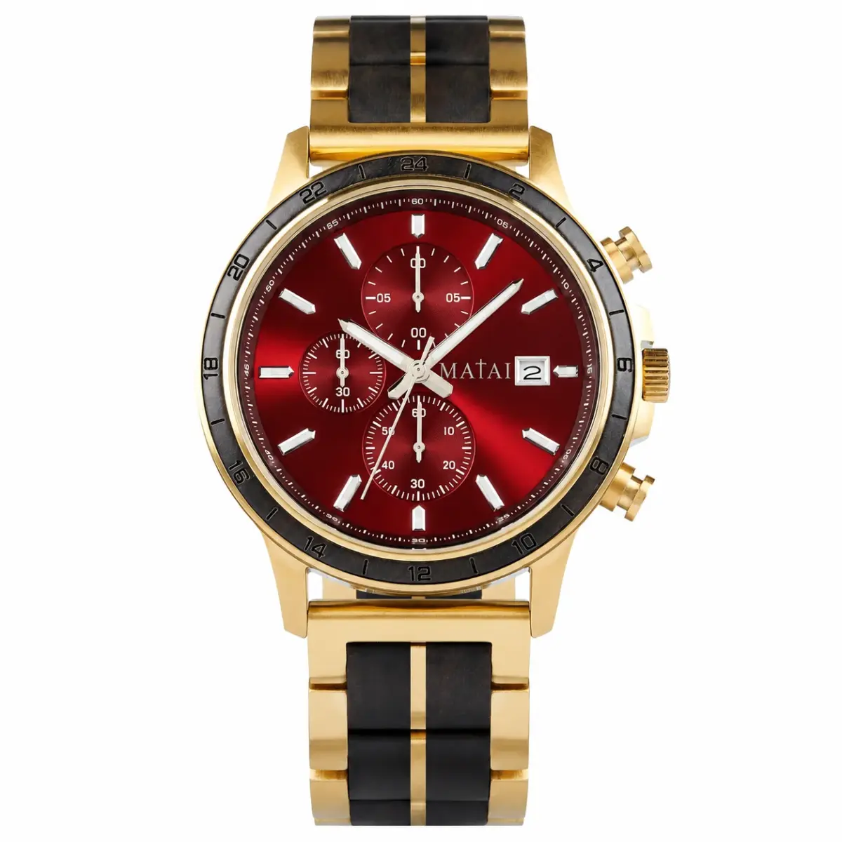 MATAI | EXODUS Timepiece | Gold Crimson