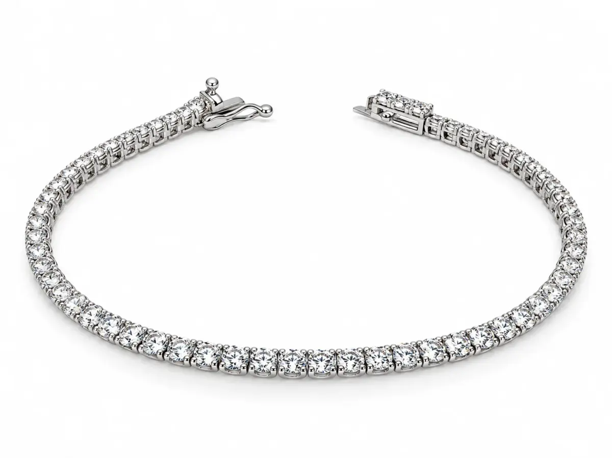 9ct White Gold 4.17ct TDW Lab-Grown Diamond Tennis Bracelet – 18.5cm - MAUBR033