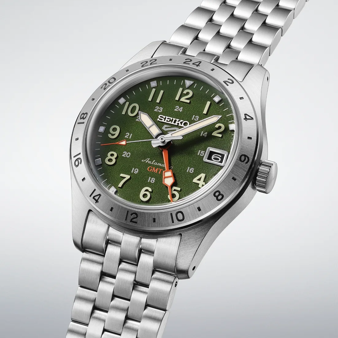 Seiko 5 Sports HDB001 Automatic GMT Green Dial Men's Watch
