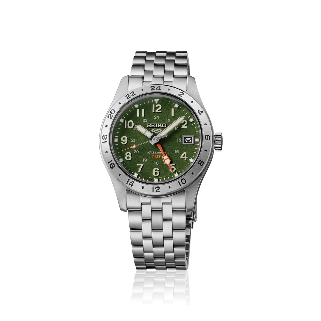 Seiko 5 Sports HDB001 Automatic GMT Green Dial Men's Watch