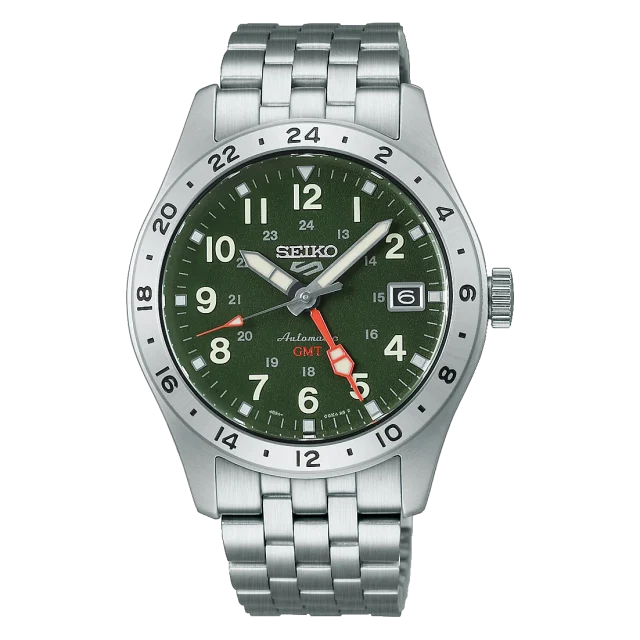 Seiko 5 Sports HDB001 Automatic GMT Green Dial Men's Watch