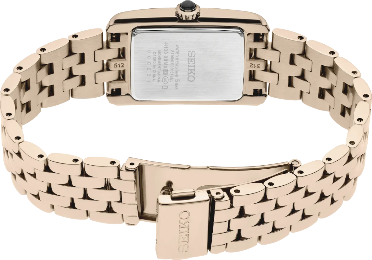 Seiko Ladies Dress Watch HGG002P1 – Rose Gold Tone Stainless Steel