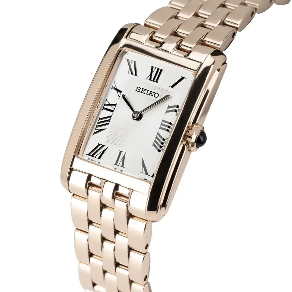 Seiko Ladies Dress Watch HGG002P1 – Rose Gold Tone Stainless Steel