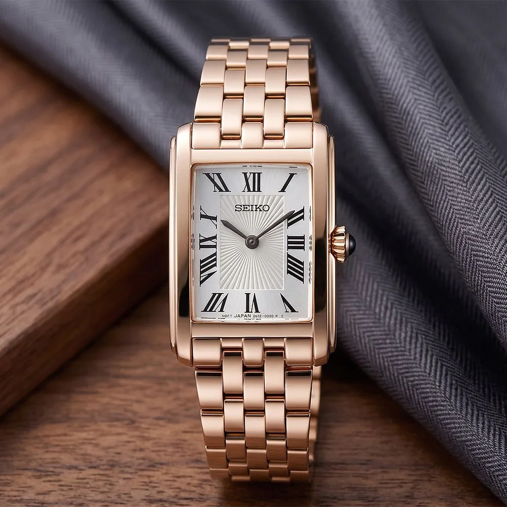 Seiko Ladies Dress Watch HGG002P1 – Rose Gold Tone Stainless Steel