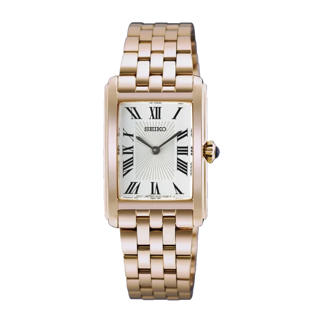 Seiko Ladies Dress Watch HGG002P1 – Rose Gold Tone Stainless Steel