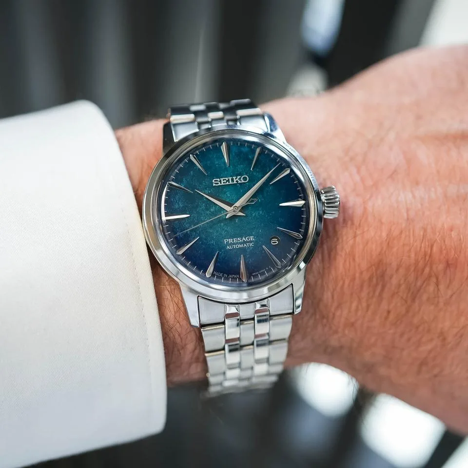 Seiko Presage Cocktail Time Emerald Mist Automatic Men's Watch HCB001J1