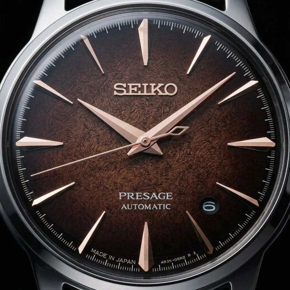 Seiko Presage Cocktail Time HCB003J1 Men's Automatic Watch – Whiskey Mist