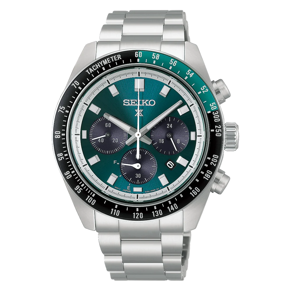 Seiko Prospex Speedtimer Solar Chronograph HBJ003P – Green Dial