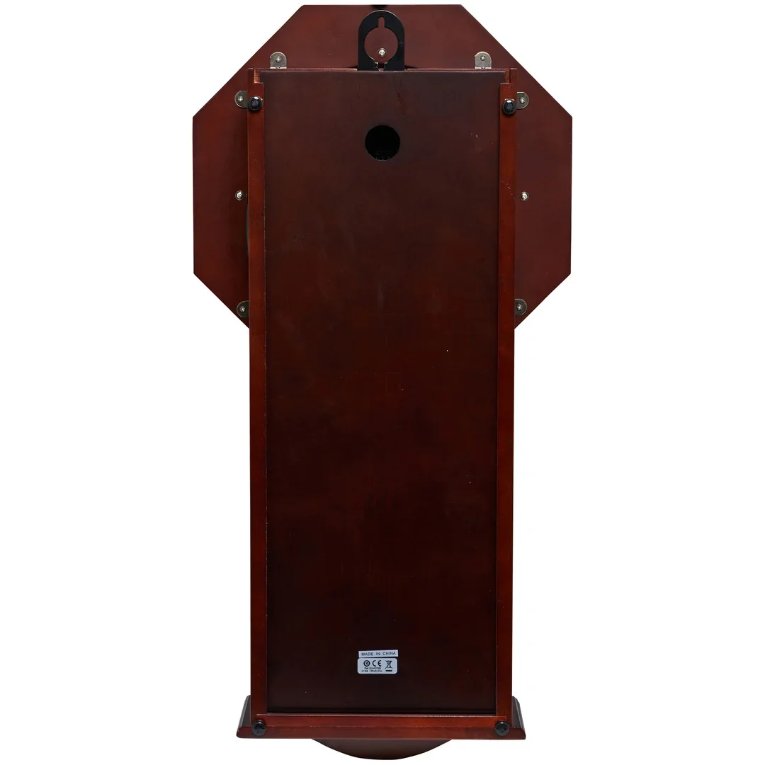 Seiko QXH076-B Chiming Pendulum Wooden Wall Clock – Dark Brown