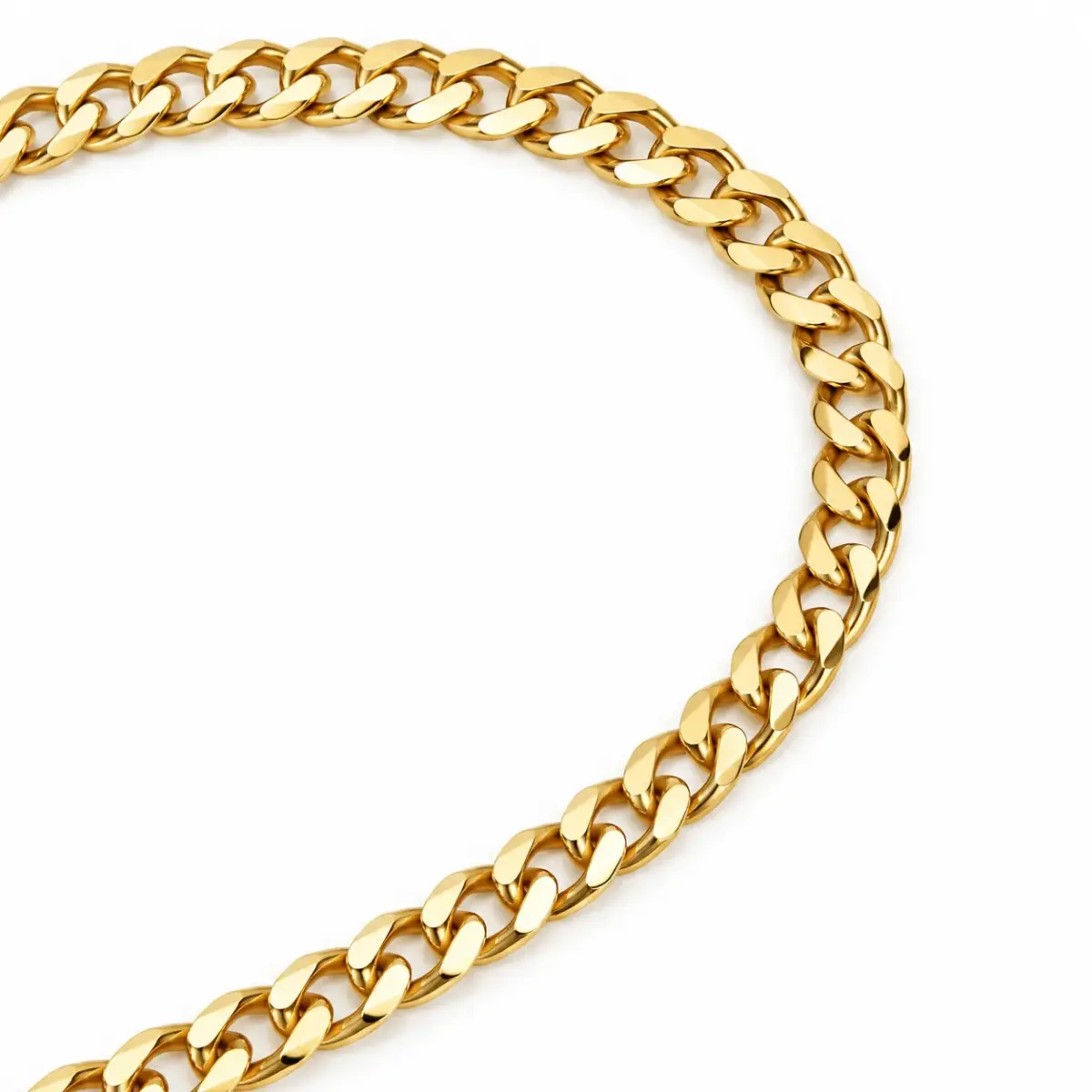 9ct Yellow Gold Solid Curb Link ID Bracelet – 17.5cm to 19.5cm | Made in Italy - 9KGZP0706/ID