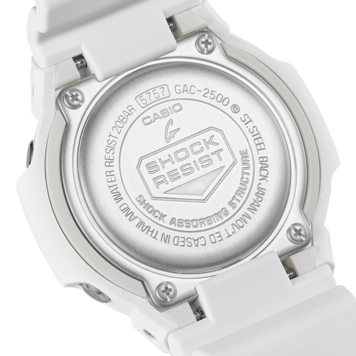 Casio G-SHOCK GAC-2500-7A Men's White Analogue Watch – 200M Water Resistant