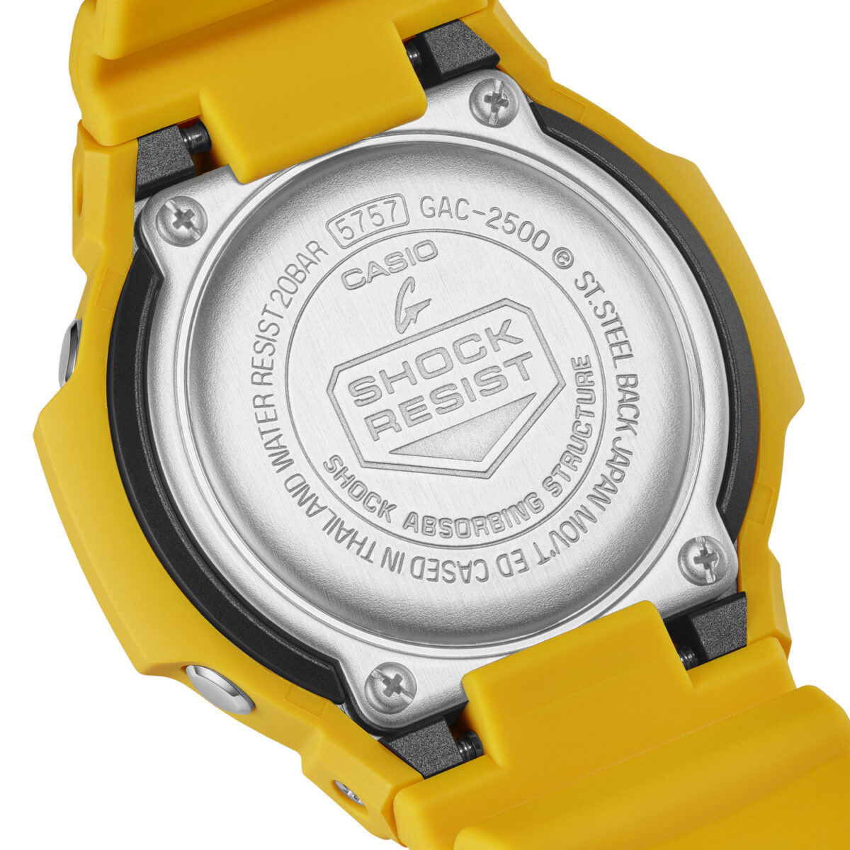 Casio G-SHOCK GAC-2500-9A Men's Yellow Analogue Watch – 200M Water Resistant