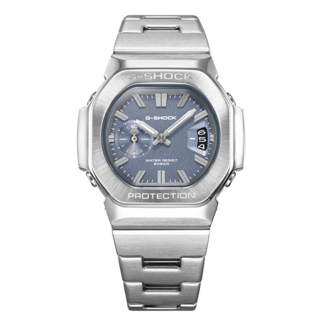 Casio G-SHOCK GMC-2500D-1A2 Men's Stainless Steel Analogue Watch – Blue-Grey Dial