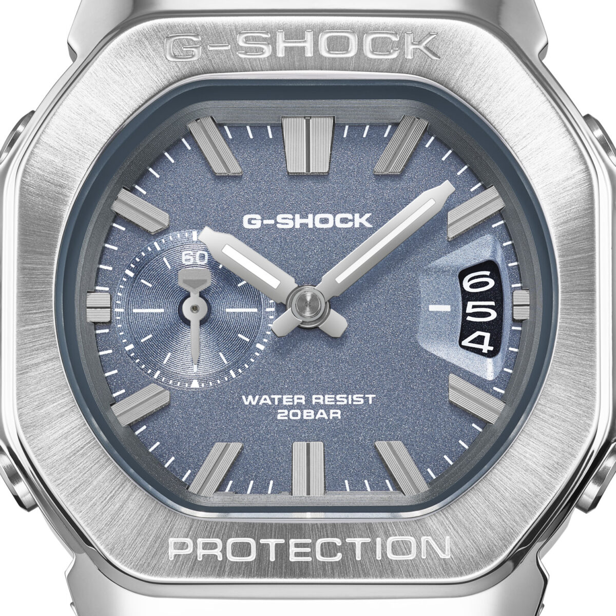 Casio G-SHOCK GMC-2500D-1A2 Men's Stainless Steel Analogue Watch – Blue-Grey Dial
