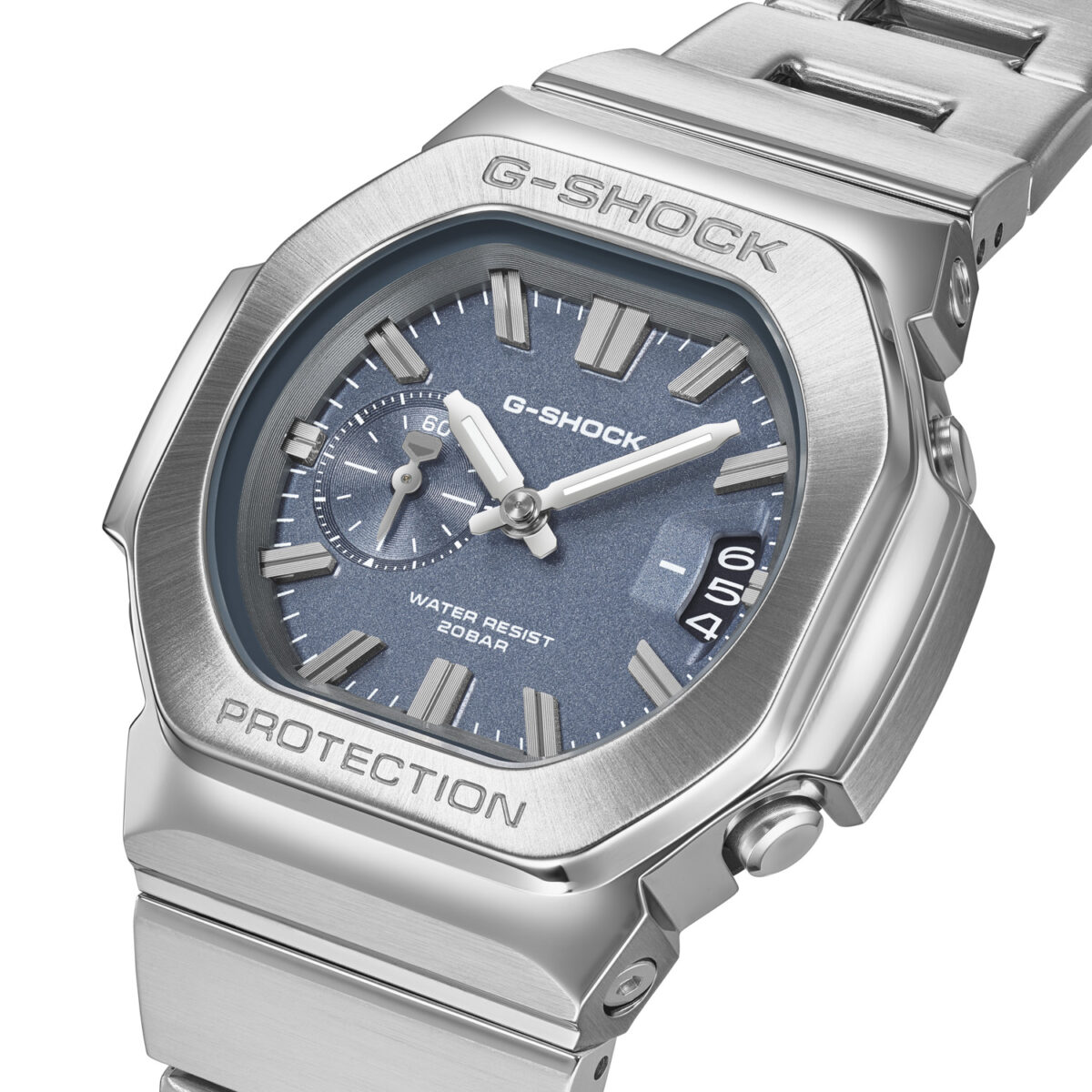 Casio G-SHOCK GMC-2500D-1A2 Men's Stainless Steel Analogue Watch – Blue-Grey Dial
