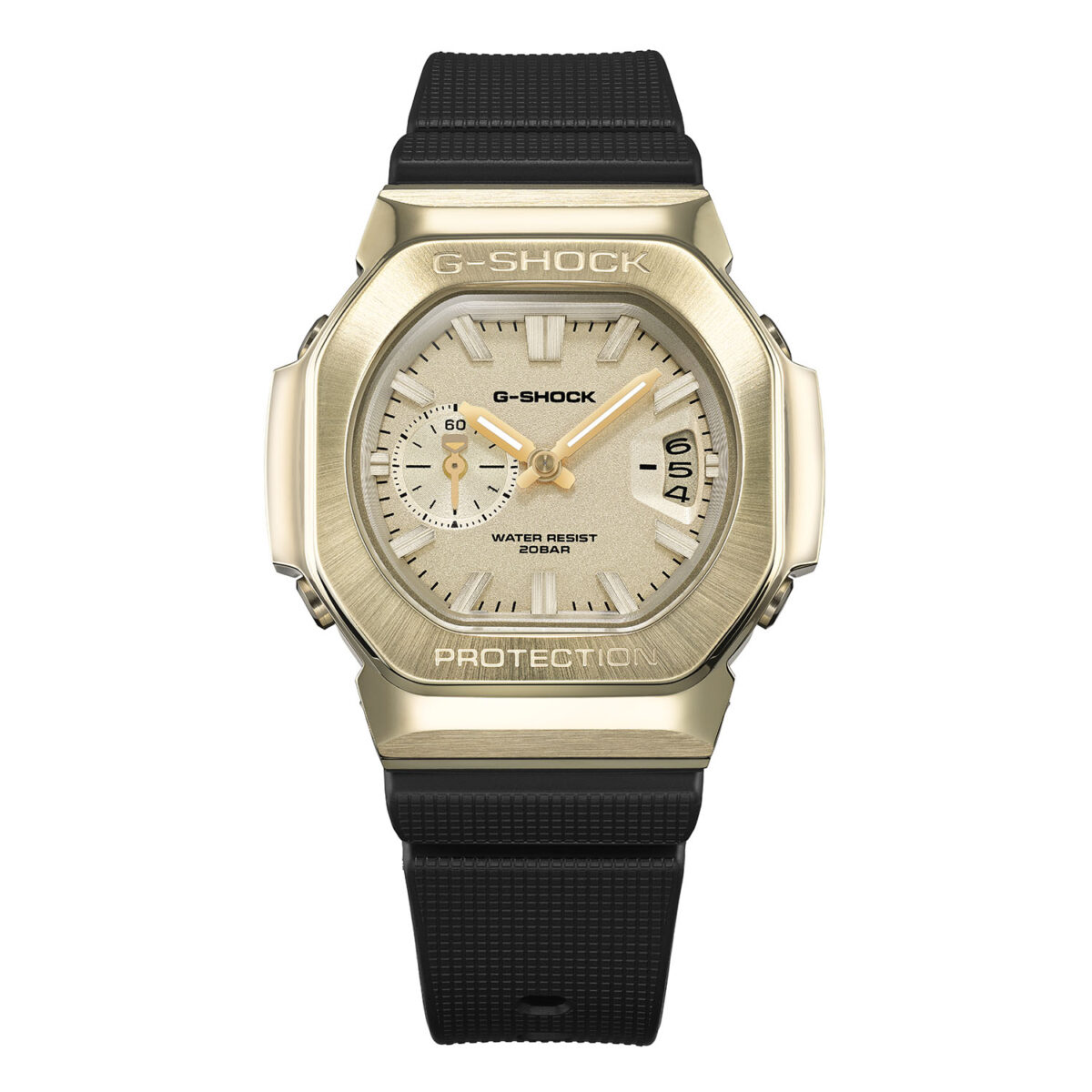 Casio G-SHOCK GMC-2500G-9A Men's Gold-Tone Analogue Watch – Resin Strap
