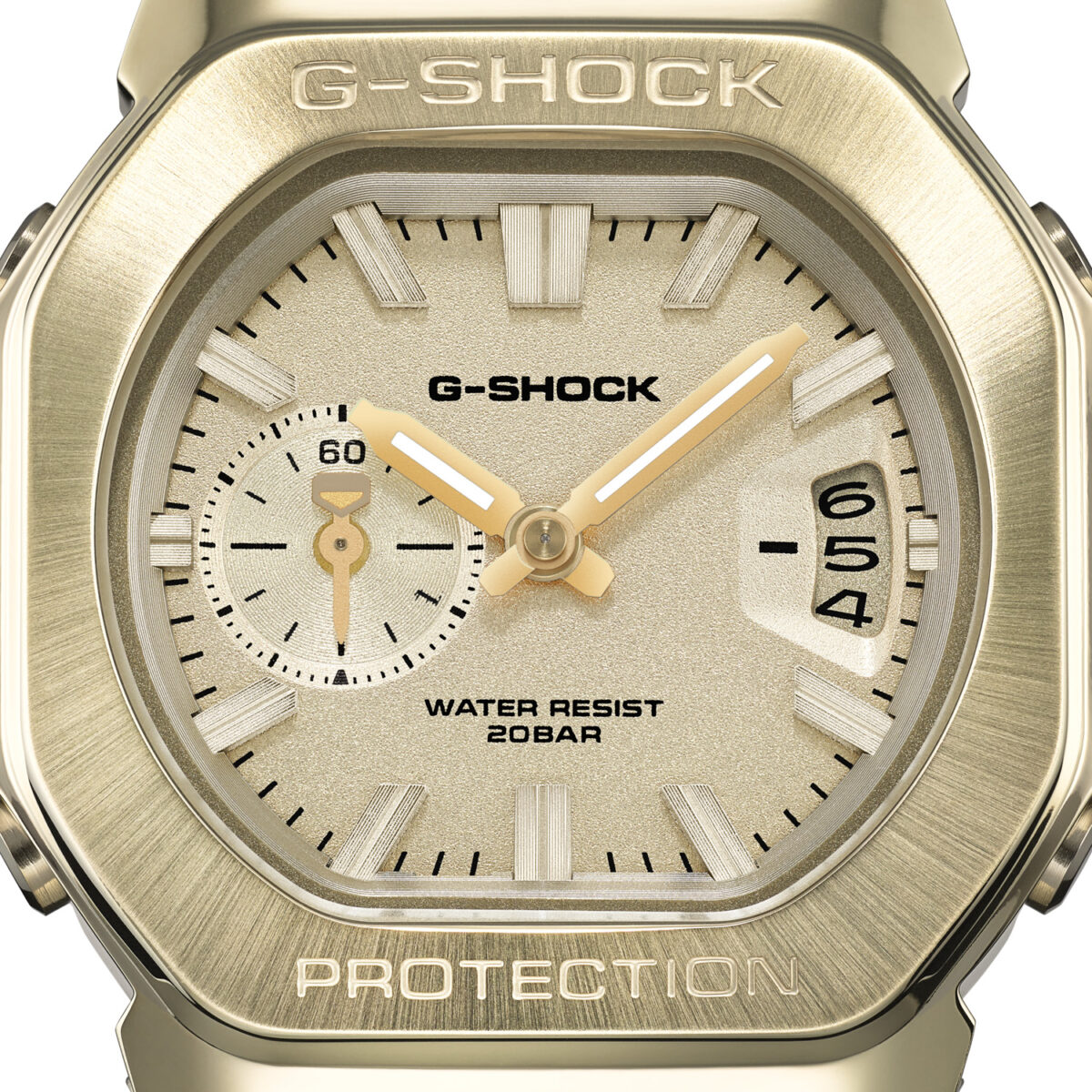Casio G-SHOCK GMC-2500G-9A Men's Gold-Tone Analogue Watch – Resin Strap
